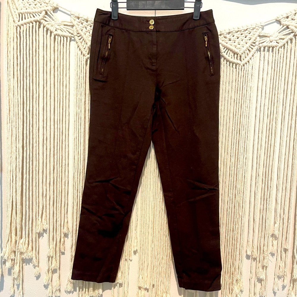 Alfani Old money Stretchy Boutique Chic Office Pants Sz 8 - Picture 2 of 8